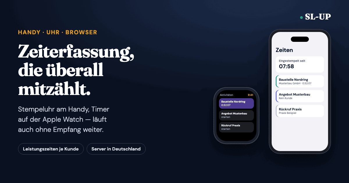 SL-UP auf iPhone und Apple Watch